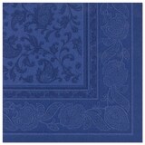 thumbnail of Serviettes "ROYAL Collection" pliage ¼ 40 cm x 40 cm bleu foncé "Ornaments"