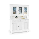 thumbnail of shopinnovativo -Cristalliera 6 ante 3 cassetti arte povera in legno massello e mdf con rifinitura in bianco 158x47x213 H