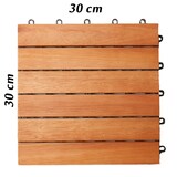 thumbnail of Casaria 66x Holzfliesen Eukalyptus 30x30cm