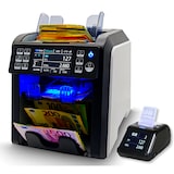 thumbnail of BEITZ BS-950A Geldzählmaschine für Scheine + BS-P30 Thermodrucker | Banknotenzähler mit 2-Taschen | 9-facher Falschgelderkennung & Druckfunktion
