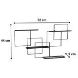 thumbnail of DanDiBo Weinregal Wand Metall Schwarz Wine Line Flaschenregal Flaschenständer Flaschenhalter für 4 Flaschen Schmal Modern Design