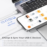 thumbnail of USB auf USB C Adapter für iPhone Typ C Buchse zu USBA Stecker Ladegerät Netzteil für iPad 10 Mini 7 Air 6,Apple Watch 8 9 10 11,Samsung S25