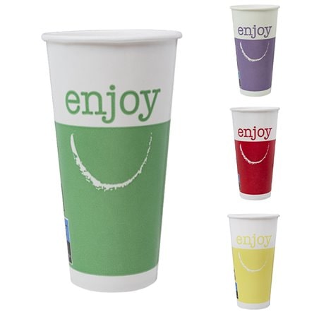 MONOUSO - Kaltgetränkebecher mit Dekor "Enjoy" 32Oz/1.025ml Ø11,2cm (620 Stück)