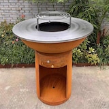 thumbnail of Brasero Ø100cm Acier Corten avec socle circulaire