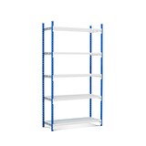 thumbnail of PROREGAL Fachbodenregal MAXIMUS Pro | Grundregal | HxBxT 240x125x60cm | 5 Ebenen | offener Fachboden | Fachlast 248kg | Lichtblau/Lichtgrau