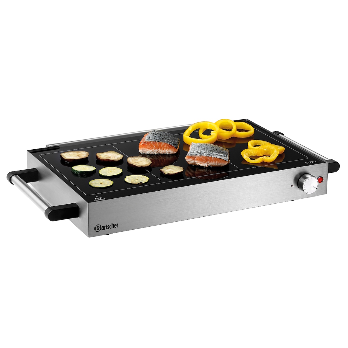 Plaque réchaud inox électrique GN 1/1, GN 1/3 & GN 2/3, 2500 W, 220 V - MONO