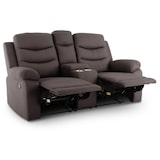 thumbnail of Kinosessel, 2er-Fernsehsessel mit Relaxfunktion, Liegefunktion Easy-Lift, Belastbarkeit je Sitzplatz 130 kg, Mikrofaser, in Beige, Raburg Pixx
