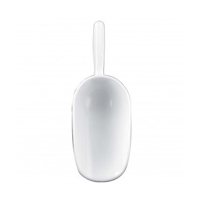 Cuchara redonda de plástico para alimentos de 42 cm