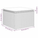 thumbnail of vidaXL Garten-Sofa-Set mit Kissen 6 pcs Grau Poly Rattan