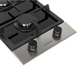 thumbnail of Alchemist Domino Gaskochfeld 2-flammig Aluminium-Brenner Glaskeramik Silber