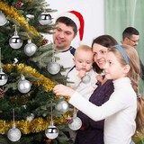 thumbnail of Atmosphera - 5pcs Bolas para Árbol de Navidad Ø8cm Plata en Plástico