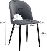 thumbnail of Essgruppe 5-teilig Esstisch mit 4 Stühlen 140x75x80 cm Grau Samt, Tischplatte in Marmor Optik aus MDF, Metallgestell
