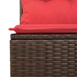 thumbnail of vidaXL 7-teiliges Gartensofa-Set mit Kissen, braun, Polyrattan