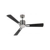 thumbnail of Ventilador de teto CasaFan ECO NEO III 103 BN-WN/SI WIFI com motor cromado escovado e pás reversíveis em prateado e wengué.
