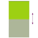 thumbnail of vidaXL Verdunkelungsrollo Grün 130x210cm Stoffbreite 126,6cm Polyester