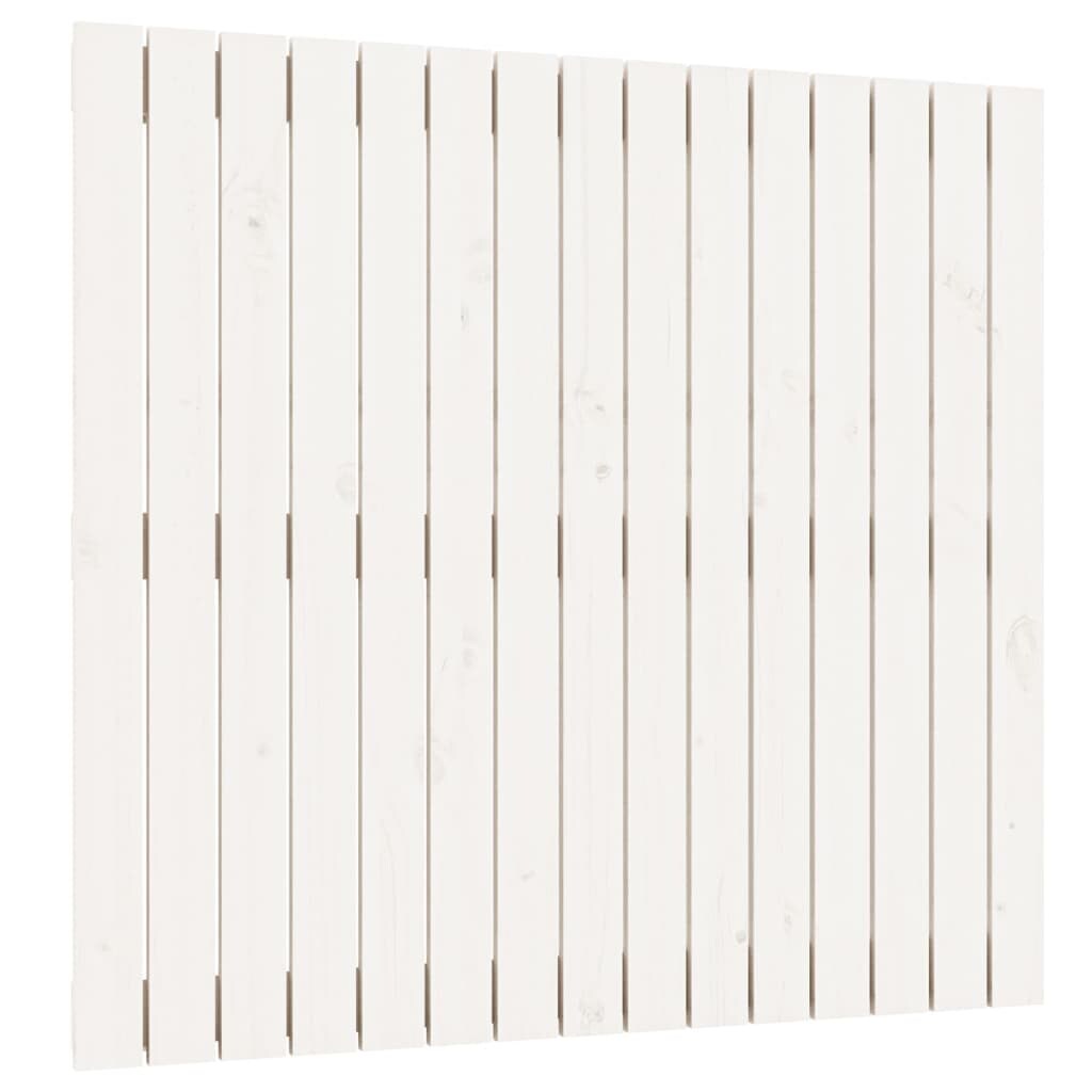 Décoshop26 - Tête de lit accessoire couchage chambre à coucher meuble murale style palette 95,5 x 3 x 90 cm bois massif blanc TDL0202681