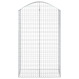 thumbnail of vidaXL Gabione mit Hochbogen 100x50x160/180 cm Verzinktes Eisen
