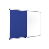 thumbnail of Bi-Office Maya Combinatie Blauw Vilt / Whiteboard Met Aluminium Omlijsting, 150x100 cm