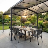 thumbnail of BS COM Gazebo da Giardino Allungabile in Alluminio con Tetto in Policarbonato 3x6m 296570x287x240 cm