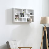 thumbnail of HOMCOM Pensile Libreria da Parete 8 Vani in 3 Diverse Dimensioni