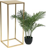 thumbnail of DanDiBo Blumenhocker Metall Gold Eckig 70 cm Blumenständer Beistelltisch 96506 L Blumensäule Modern Pflanzenständer Pflanzenhocker