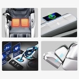 thumbnail of Luxus 4D Ganzkörper Massagesessel mit intelligenter SL-Schiene, Wärmetherapie, Bluetooth & Tiefenmassage Weiß L155xB76xH116cm /GH-G6Bai/