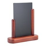 thumbnail of Securit® Tischtafel "Elegant" A6 – Holz mit lackierter Mahagoni-Oberfläche