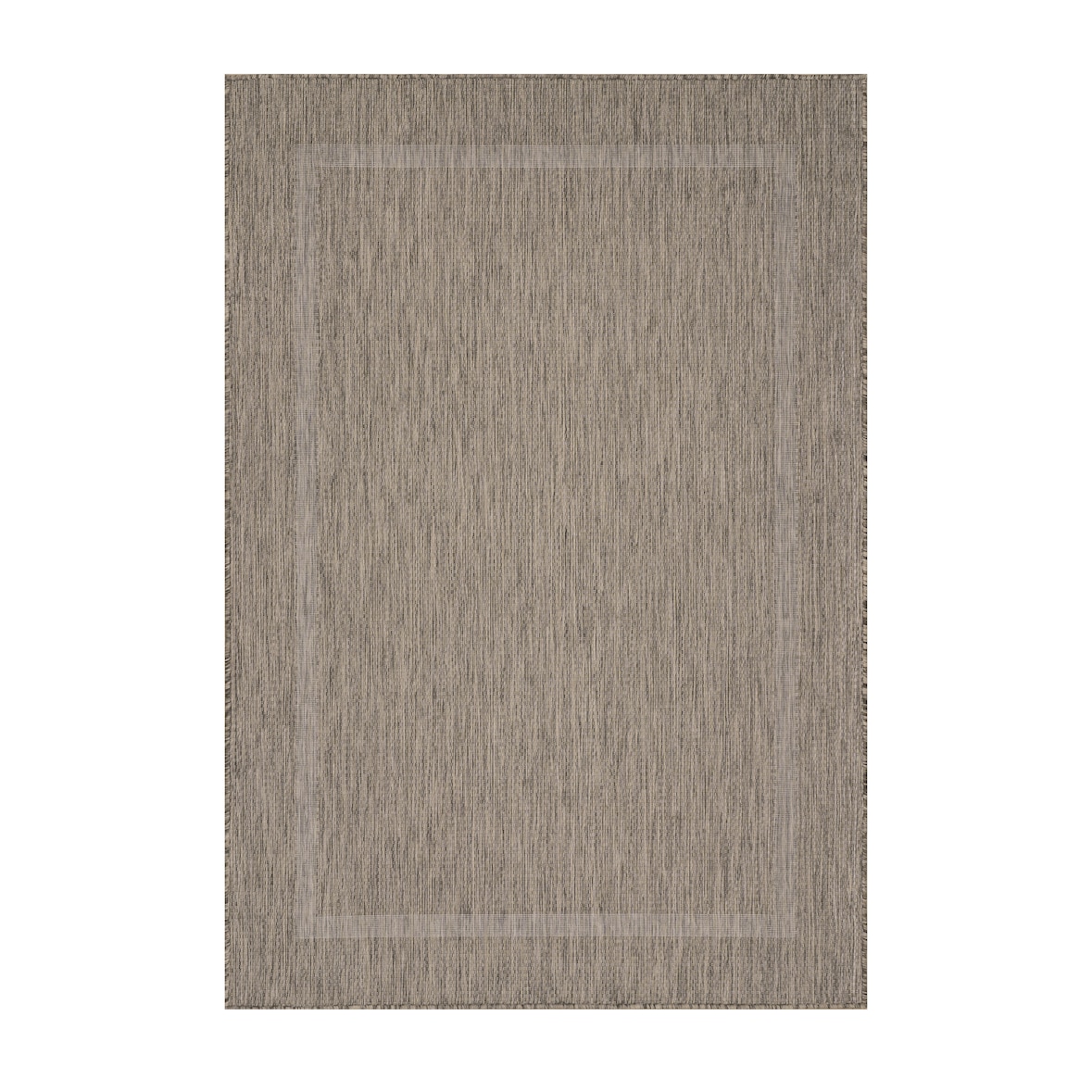Teppich Outdoor Einfarbig Wetterfest Waschbar Strapazierfähig Balkon Terrasse Küche OEKO-TEX Braun 60x100 cm – ALSTER von Kadima Design