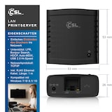 thumbnail of CSL Fast Ethernet USB Printserver inklusive Netzteil PC und MAC / Windows 10 fähig