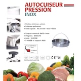 thumbnail of Kitchen Move Edelstahl-Schnellkochtopf mit Bügel CLASSIQUE Ø22cm 6L Edelstahl Silber