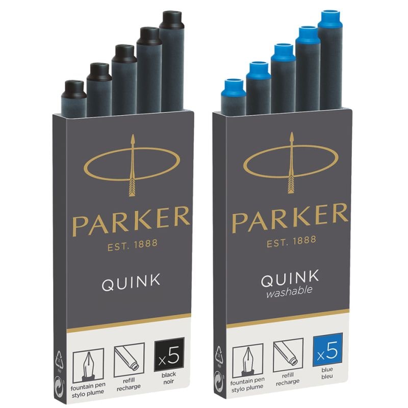 PARKER Großraum-Tintenpatronen QUINK, königsblau