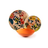 thumbnail of Excelsa vajilla de 18 piezas Fiori Frida de porcelana multicolor