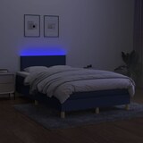 thumbnail of vidaXL Boxspringbett mit Matratze & LED Blau 120x200 cm Stoff