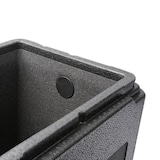 thumbnail of Thermo Future Box, Shoppingbox, Isolierbox schwarz mit Deckel und Henkel, 310 mm tief, 20 Liter, robust, nachhaltig aus EPP
