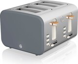 thumbnail of SWAN ST14620 Nordic Tostadora Pan Ranura Ancha 4 Rebanadas, 3 Funciones, 6 Niveles, Diseño Moderno, Gris, 1500W