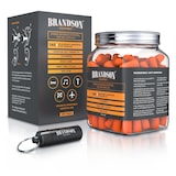 thumbnail of Brandson Ohrstöpsel für Gehörschutz - Schaumstoff Ohrstöpsel - 140 Stück XXL Packung - superweiche Stöpsel - hohe Dämpfung 34 db SNR