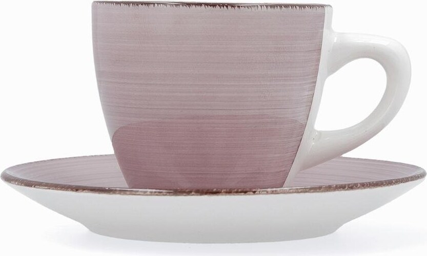 Quid Vita Peoni Vaisselle Céramique 18 Pièces - 6 Personnes Rose