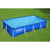 thumbnail of Piscine tubulaire rectangulaire 4x2.1x 0.8m Anti-Corrosion, Liner PVC Renforcé, Pompe de Filtration Incluse 5700L Bestway
