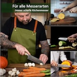 thumbnail of Wakoli Schleifstein 1000er und 4000er Körnung (beidseitig) I Messerschärfer - Wetzstein zum Schärfen von Damast- und Stahl Messern I Abziehstein mit