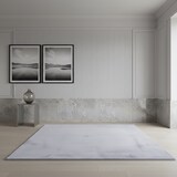 thumbnail of Teppich Waschbar Uni Modern Strapazierfähig Esszimmer Flur Silber 140x200 cm OEKO-TEX Fußbodenheizung geeignet – NECKAR von Kadima Design