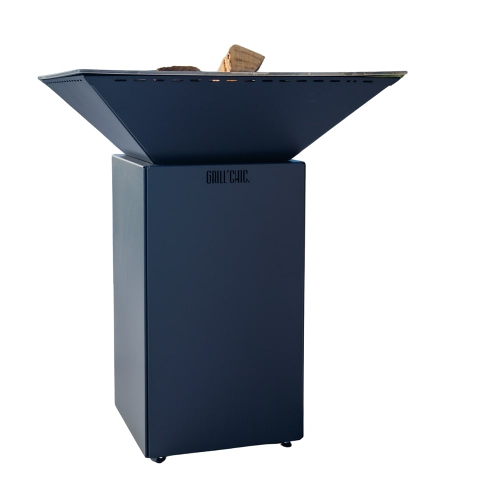 brasero cevenol acier normal 74 gris anthracite double cuve