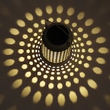 thumbnail of LED Solar Laterne Terassenleuchte Boho Bambus Optik Sensor H: 28cm