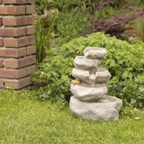 thumbnail of Brunnen Wasserfall mit LED Beleuchtung Fels Kaskadenbrunnen 35cm