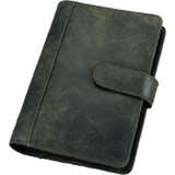 thumbnail of bind Systemplaner A6 Echt Leder split washed Druckknopf vintage Optik Kalender Terminkalender braun 10101