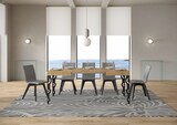 thumbnail of Ausziehbarer Tisch 80x120/204 cm Gestell Karamay Eiche Natur Anthrazit