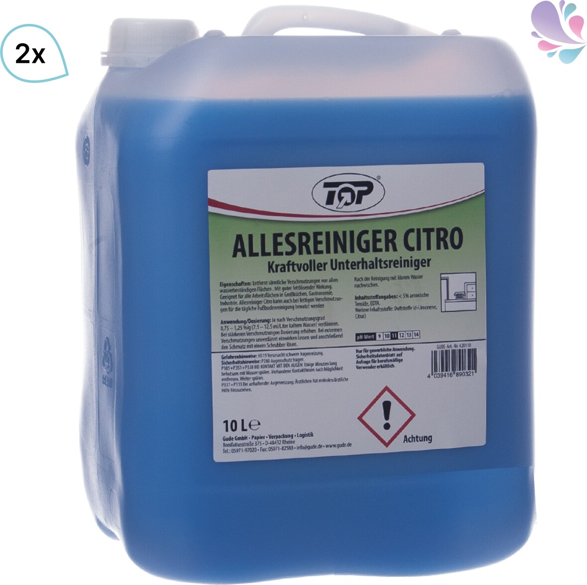 Allzweckreiniger Citro Pro Val, Allesreiniger, kraftvoller Unterhaltsreiniger, effektiv, flüssig, Kanister 20l