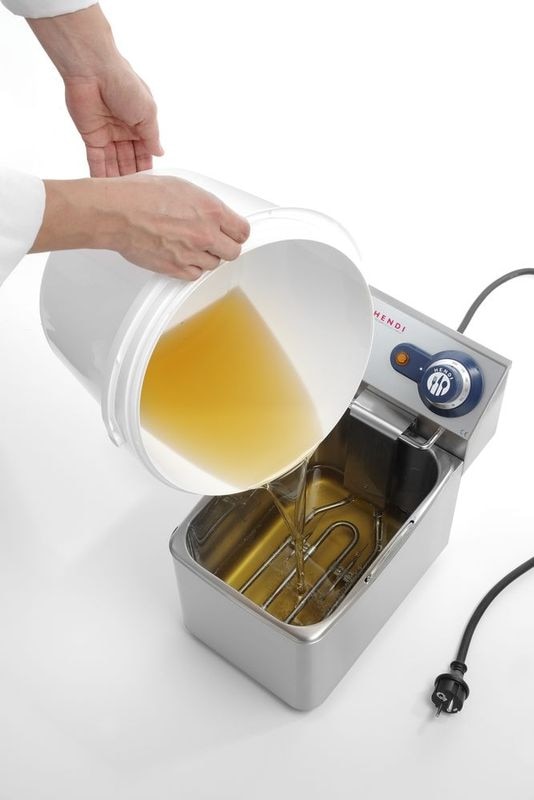 HENDI Seau à Glace Inox 3,5 Litres Avec Anses Tulipes - Ø210x210mm