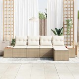 thumbnail of vidaXL Garten-Sofa-Set 5 pcs Beige und Creme 184 x 62 x 85 cm