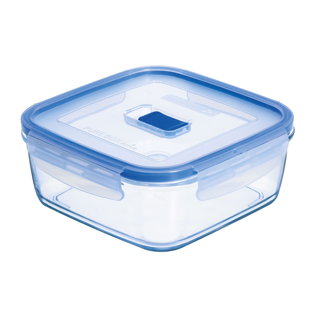 Boite carrée Pure box 122 cl -  122.00 cl Transparent / Cristal Carré Verre Luminarc 18.00x18.00 cm