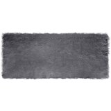 thumbnail of vidaXL Kunstschaffell Teppich Tafalla Anthrazit 80 x 200 cm Polyester